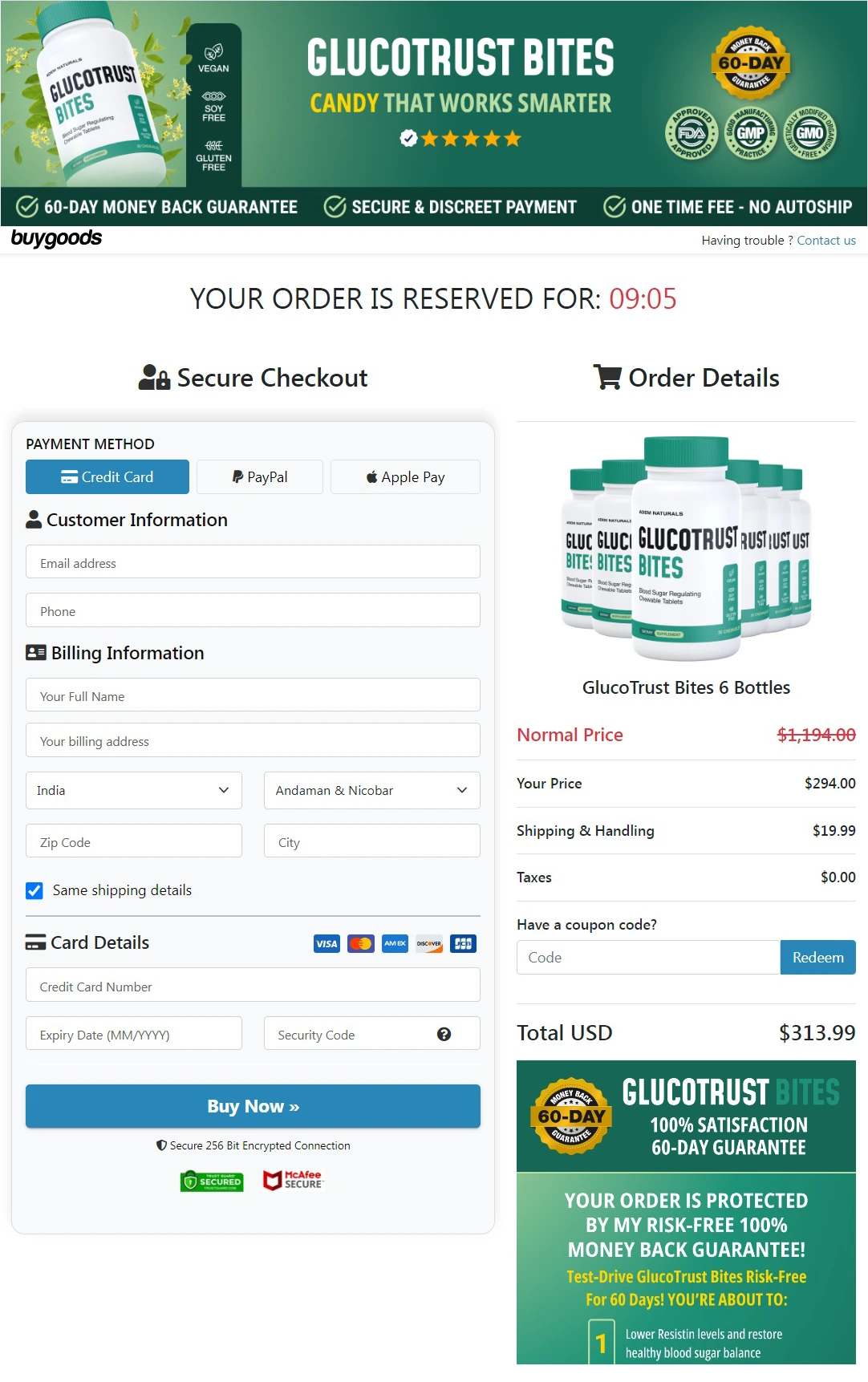 glucotrust order form